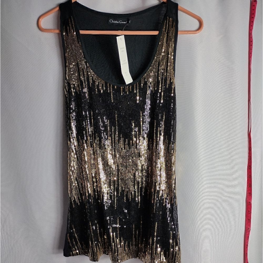 Christine Gerard sequined top